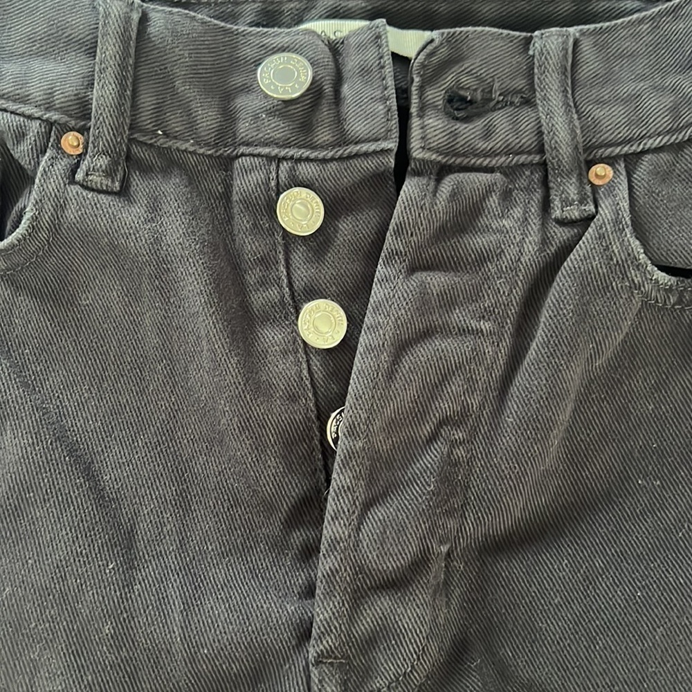 Pacsun Ultra High Rise Slim Black Ripped Jeans - Picture 5 of 10